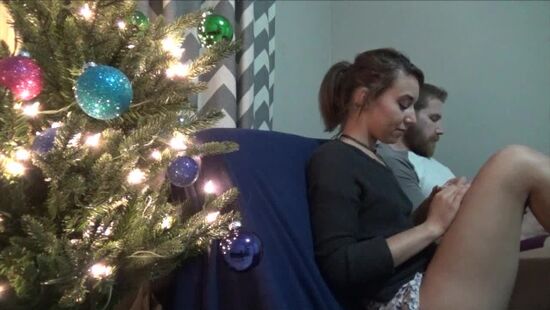 Family therapy - brother fucked his sister hard doggy style on Christmas