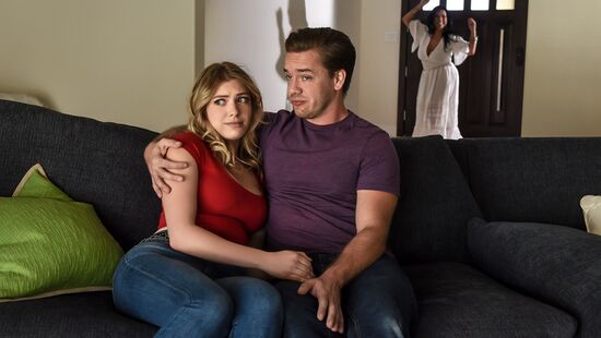 The cult of love between young spouses and a fat mother with peculiarities