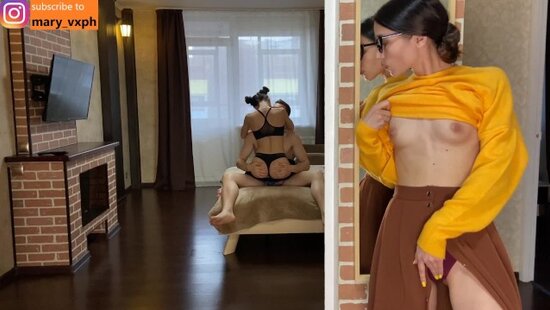 The stepmother waited until her stepson was alone and skillfully seduced him into hot sex with oral caresses.