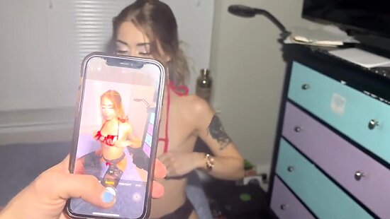 My stepsister asked to spend the night at my brother's place and even let him masturbate her shaved pussy.