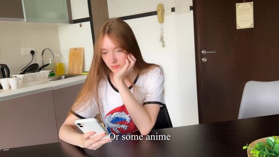With Russian translation - sex with sister instead of chess game