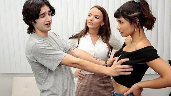 In Russian - Brother and sister fuck at a psychologist's appointment