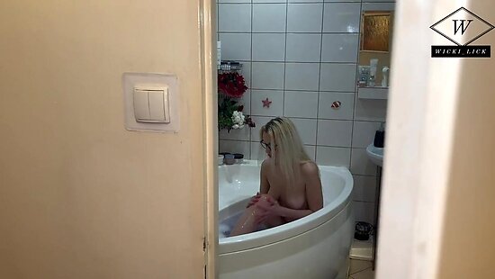 Son spies on his mother and fucks her in the bathroom