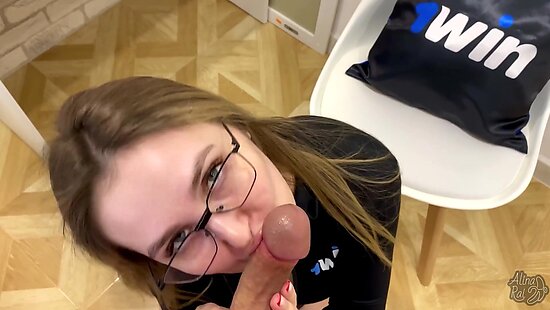 Russian mommy let him cum inside her in honor of winning