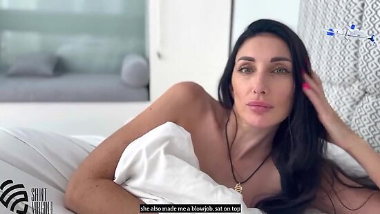 Russian stepmother with a hangover sucks her blackmailing stepson's cock